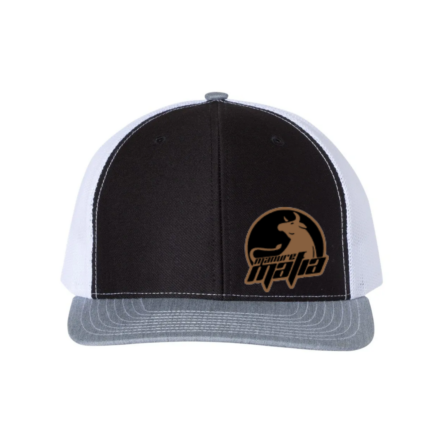 Manure Mafia Leather Patch Logo Richardson 112 Trucker Hat