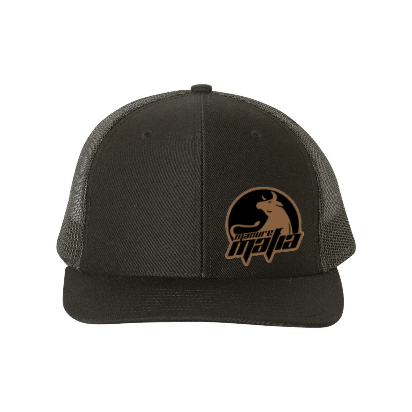 Manure Mafia Leather Patch Logo Richardson 112 Trucker Hat