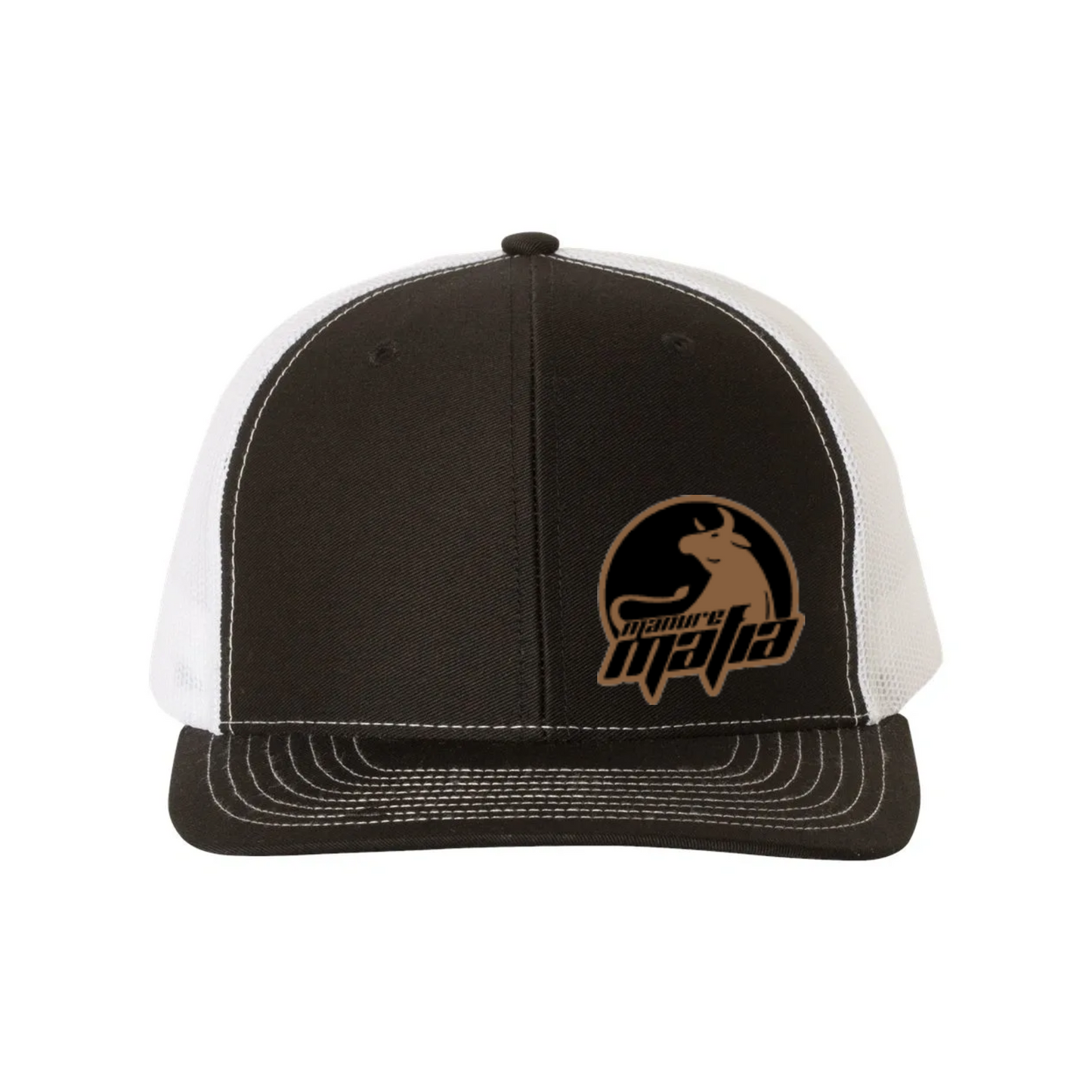 Manure Mafia Leather Patch Logo Richardson 112 Trucker Hat
