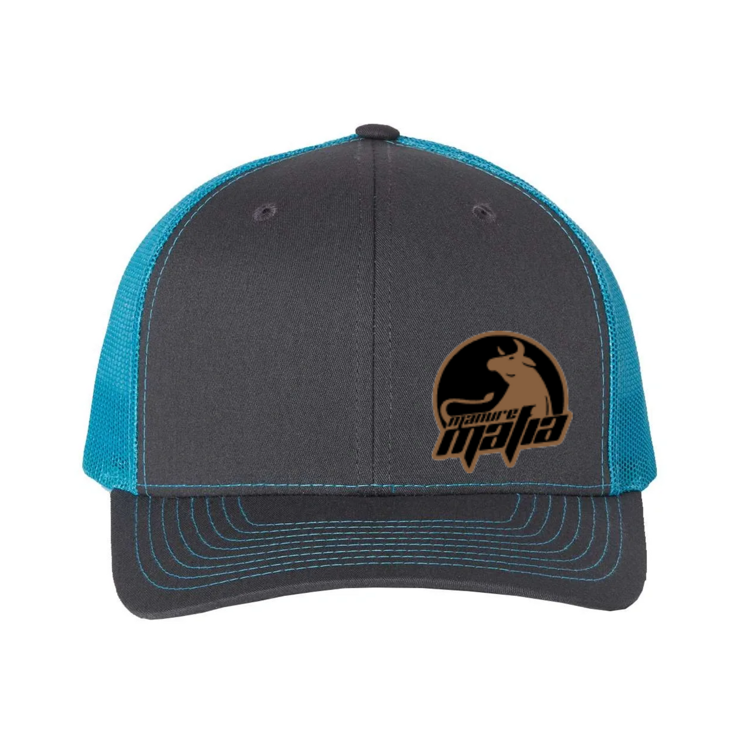 Manure Mafia Leather Patch Logo Richardson 112 Trucker Hat