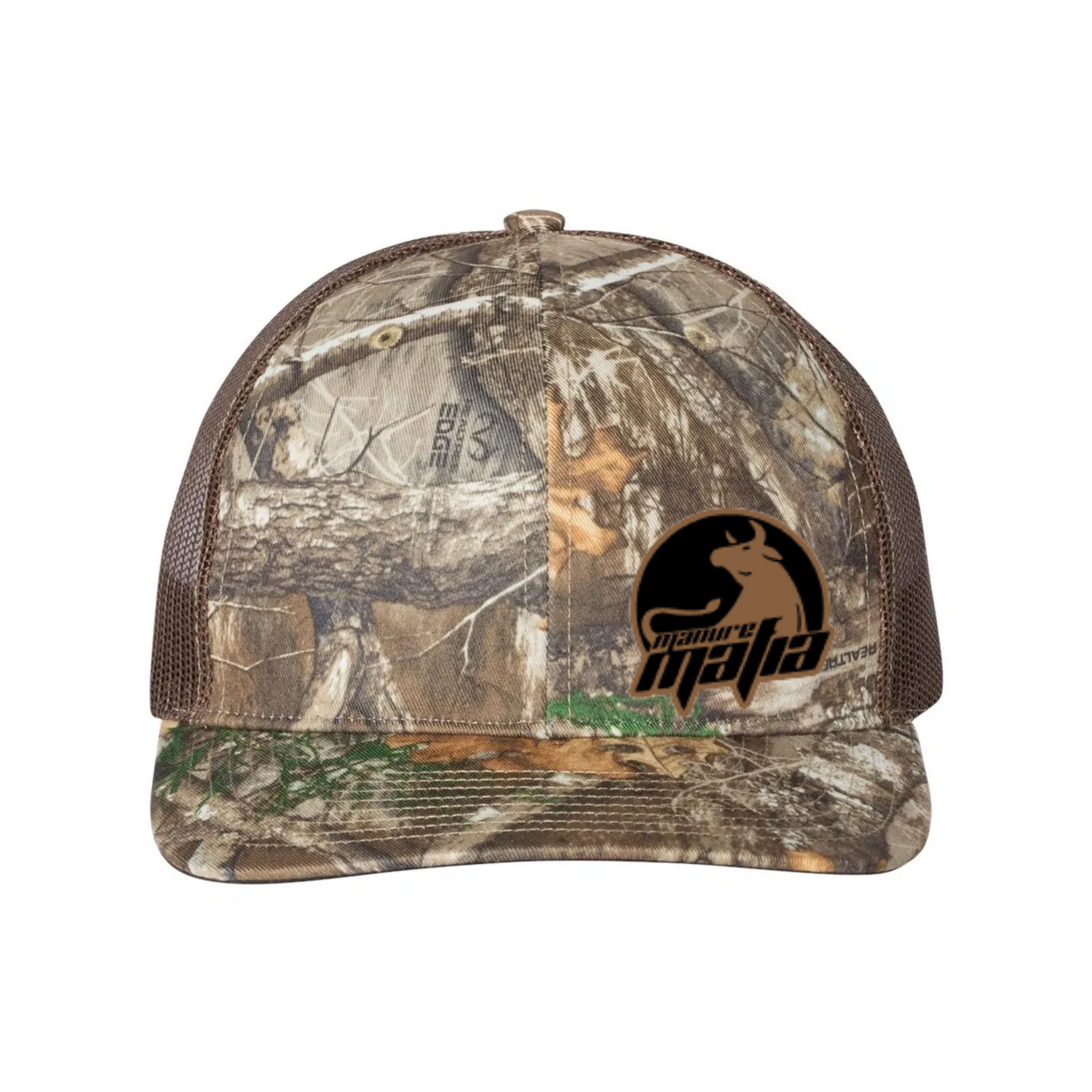 Manure Mafia Leather Patch Logo Richardson 112 Trucker Hat
