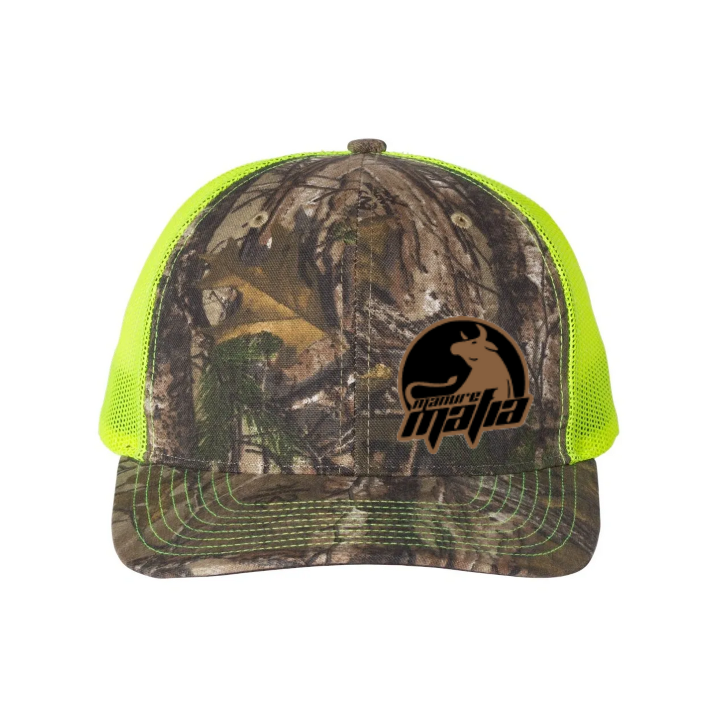 Manure Mafia Leather Patch Logo Richardson 112 Trucker Hat