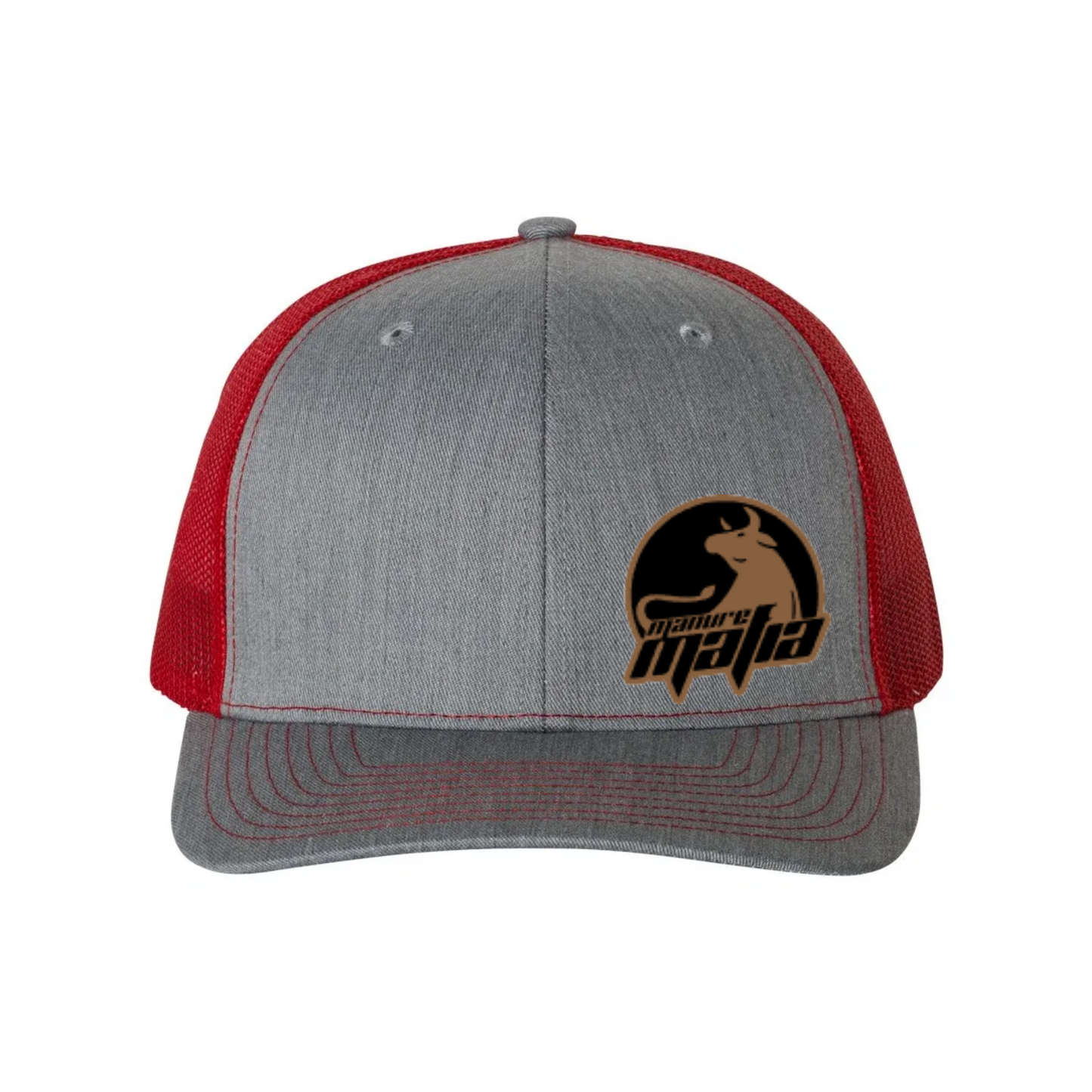 Manure Mafia Leather Patch Logo Richardson 112 Trucker Hat