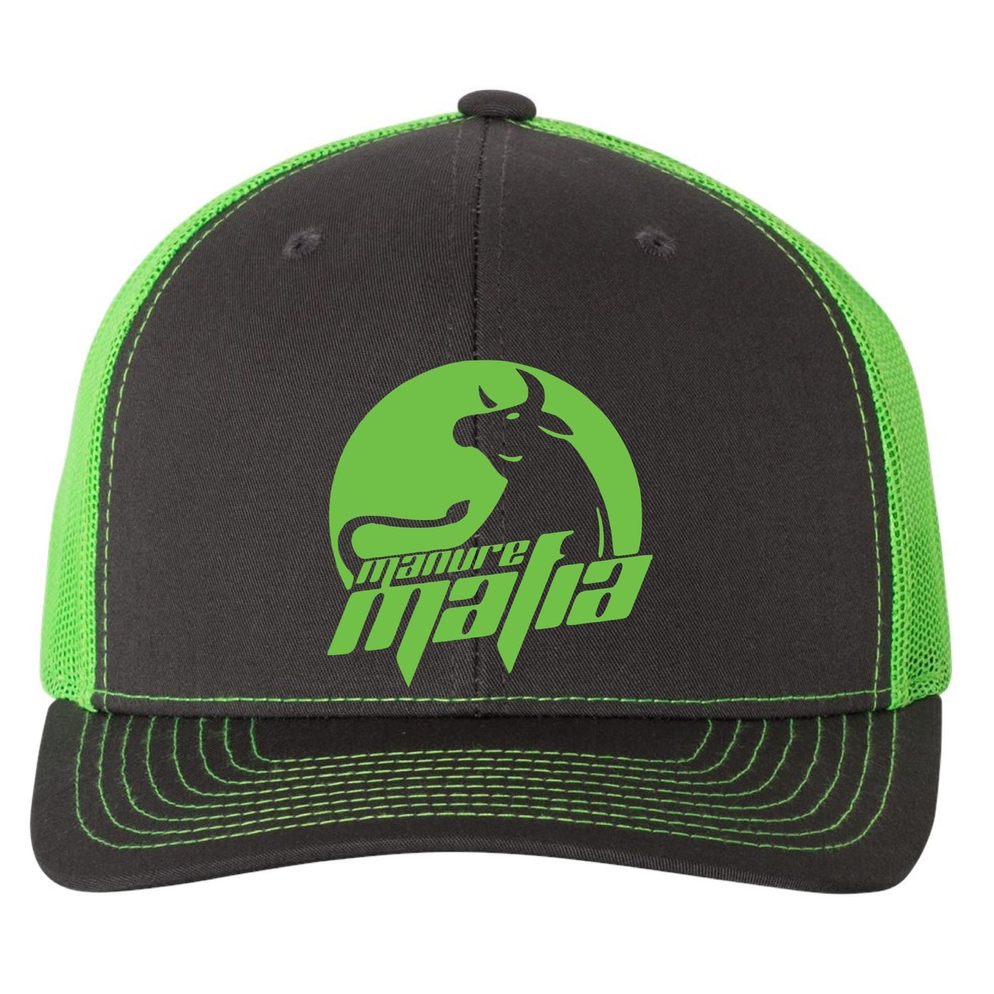 Manure Mafia Center Embroidered Logo Richardson 112 Trucker Hat