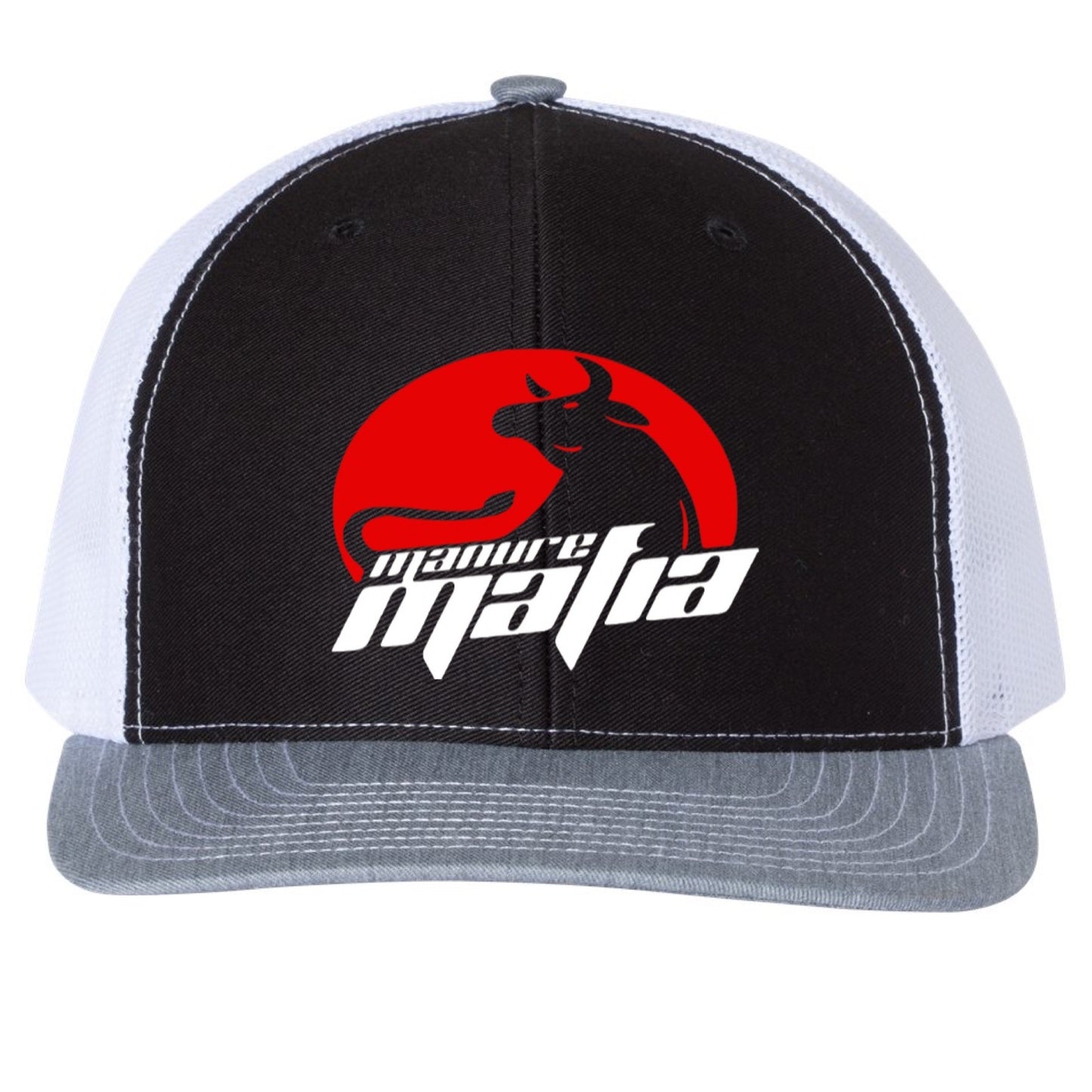 Manure Mafia Center Embroidered Logo Richardson 112 Trucker Hat