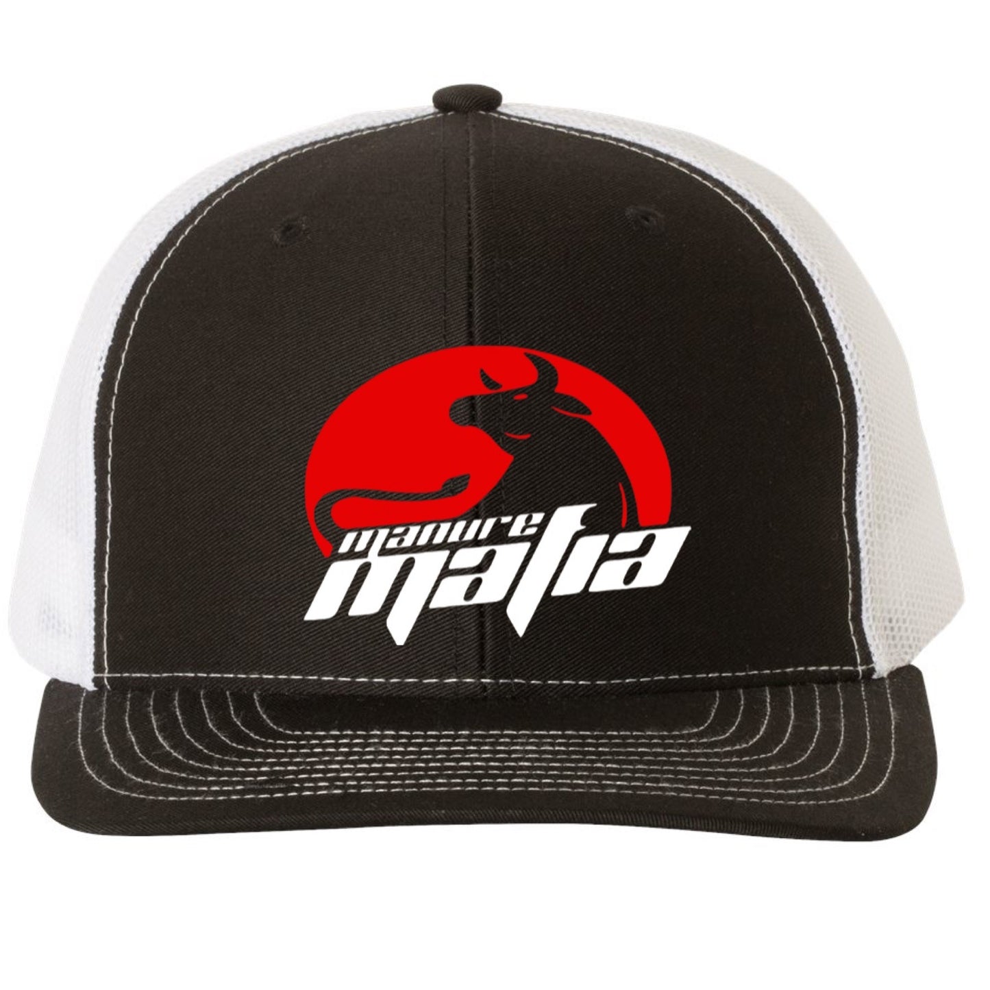 Manure Mafia Center Embroidered Logo Richardson 112 Trucker Hat