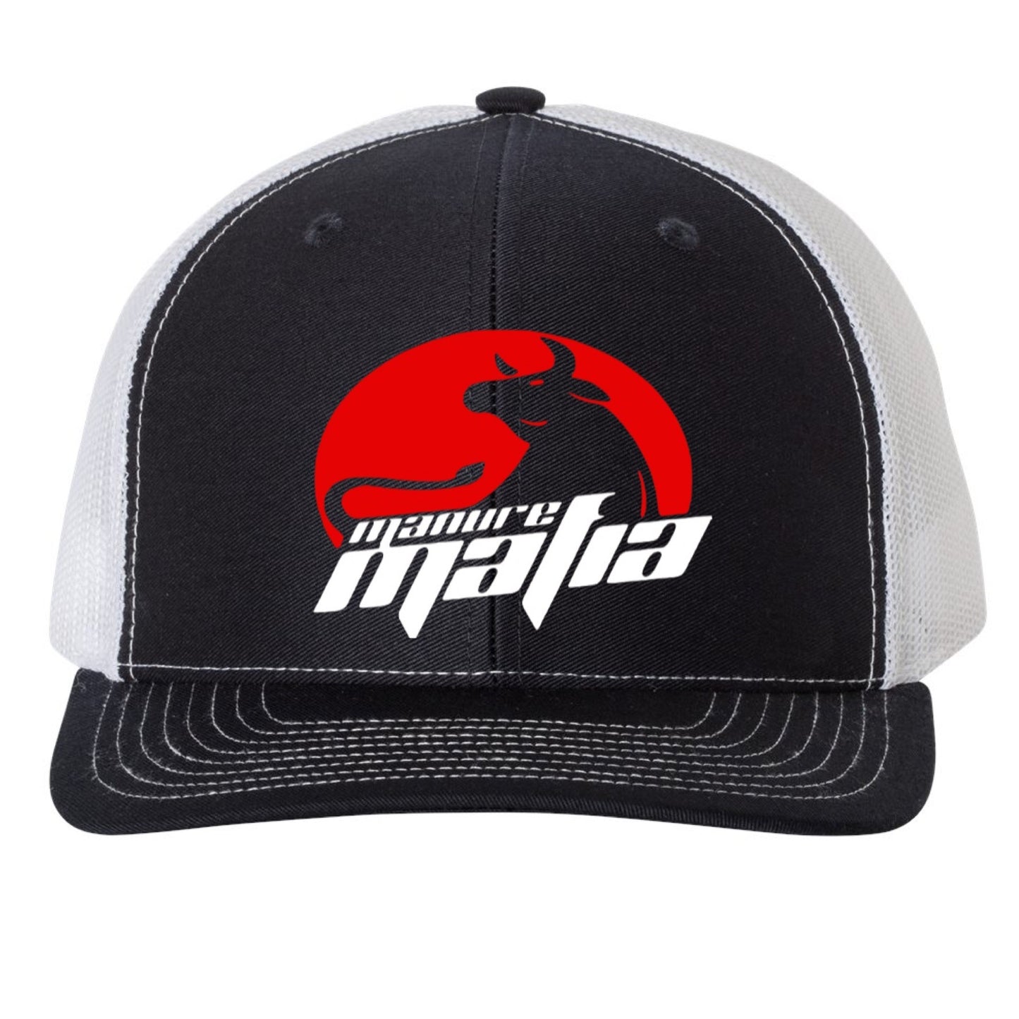Manure Mafia Center Embroidered Logo Richardson 112 Trucker Hat
