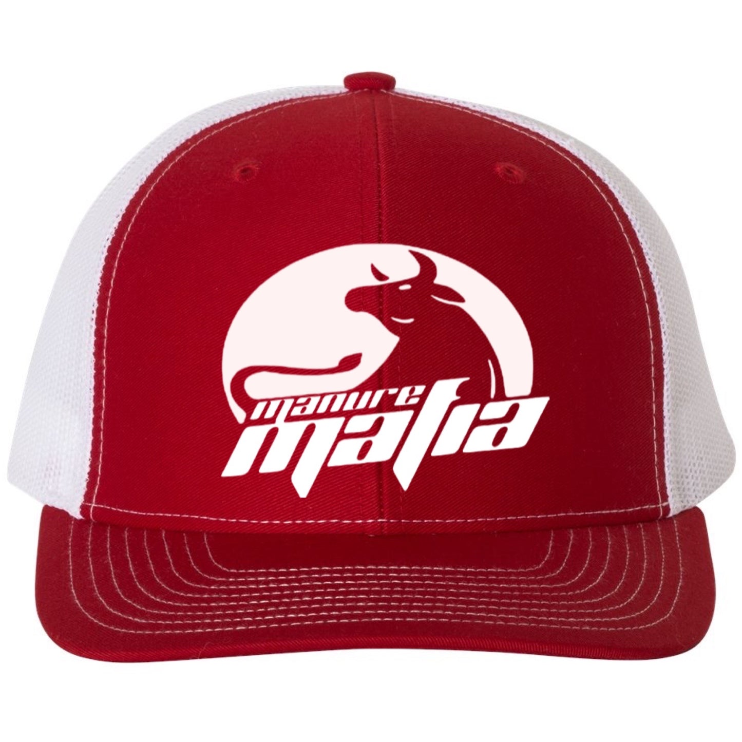 Manure Mafia Center Embroidered Logo Richardson 112 Trucker Hat