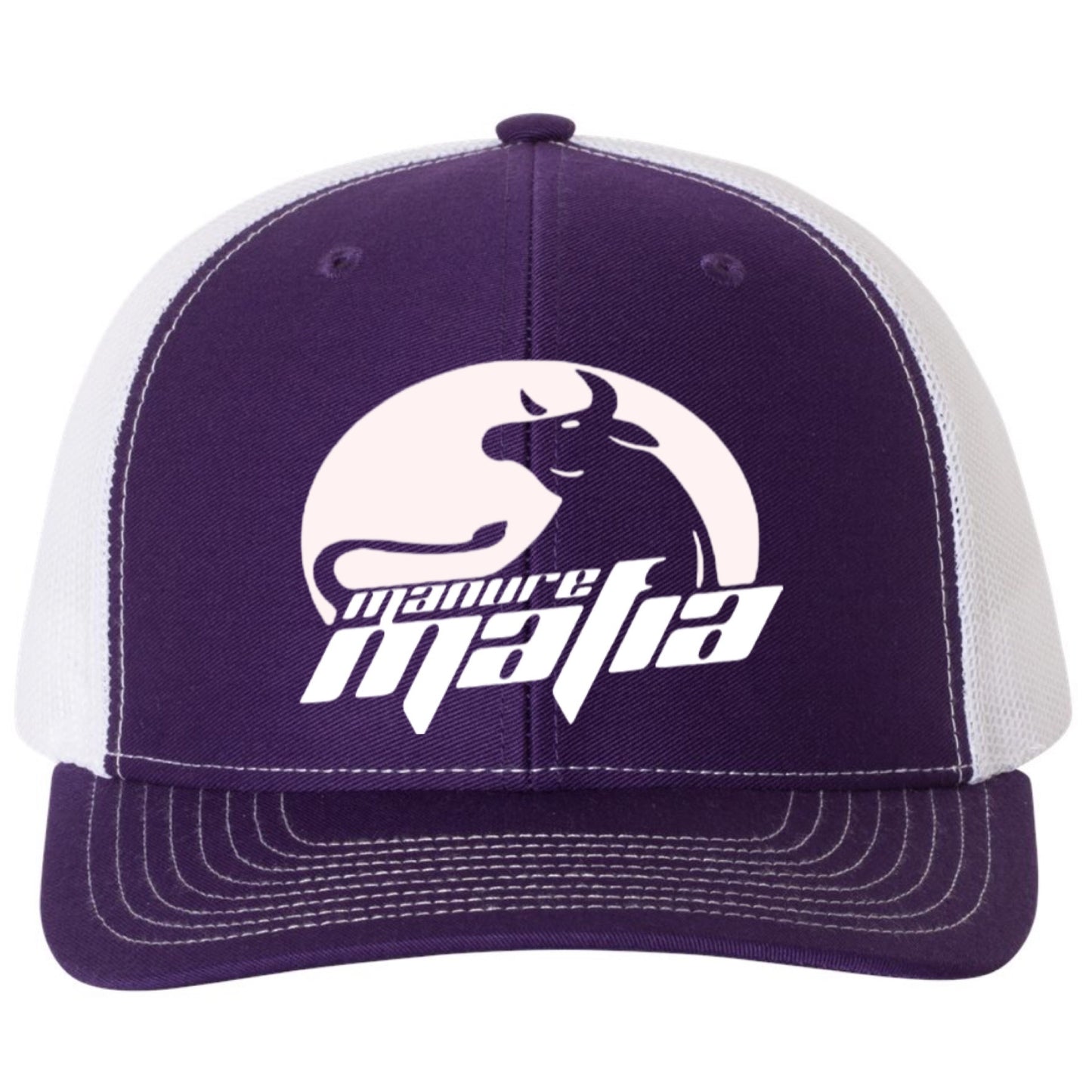 Manure Mafia Center Embroidered Logo Richardson 112 Trucker Hat