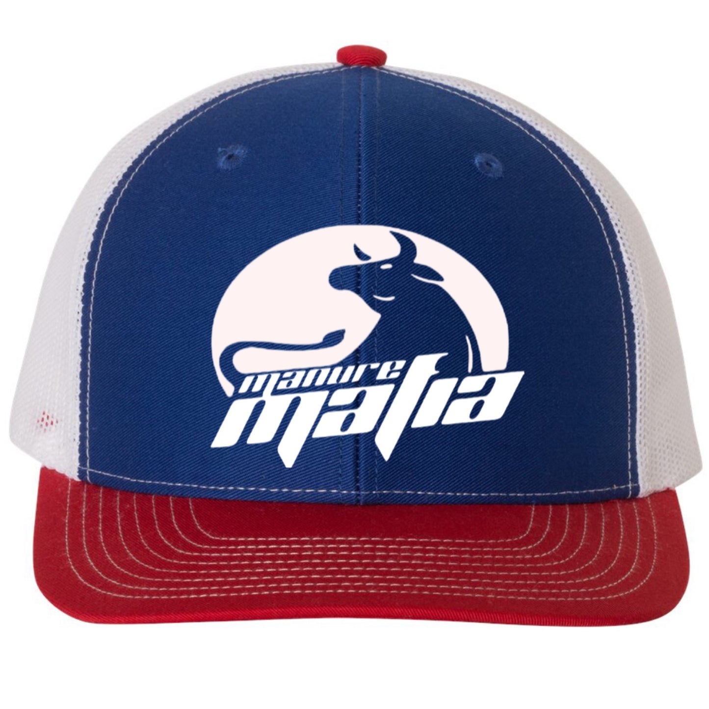 Manure Mafia Center Embroidered Logo Richardson 112 Trucker Hat