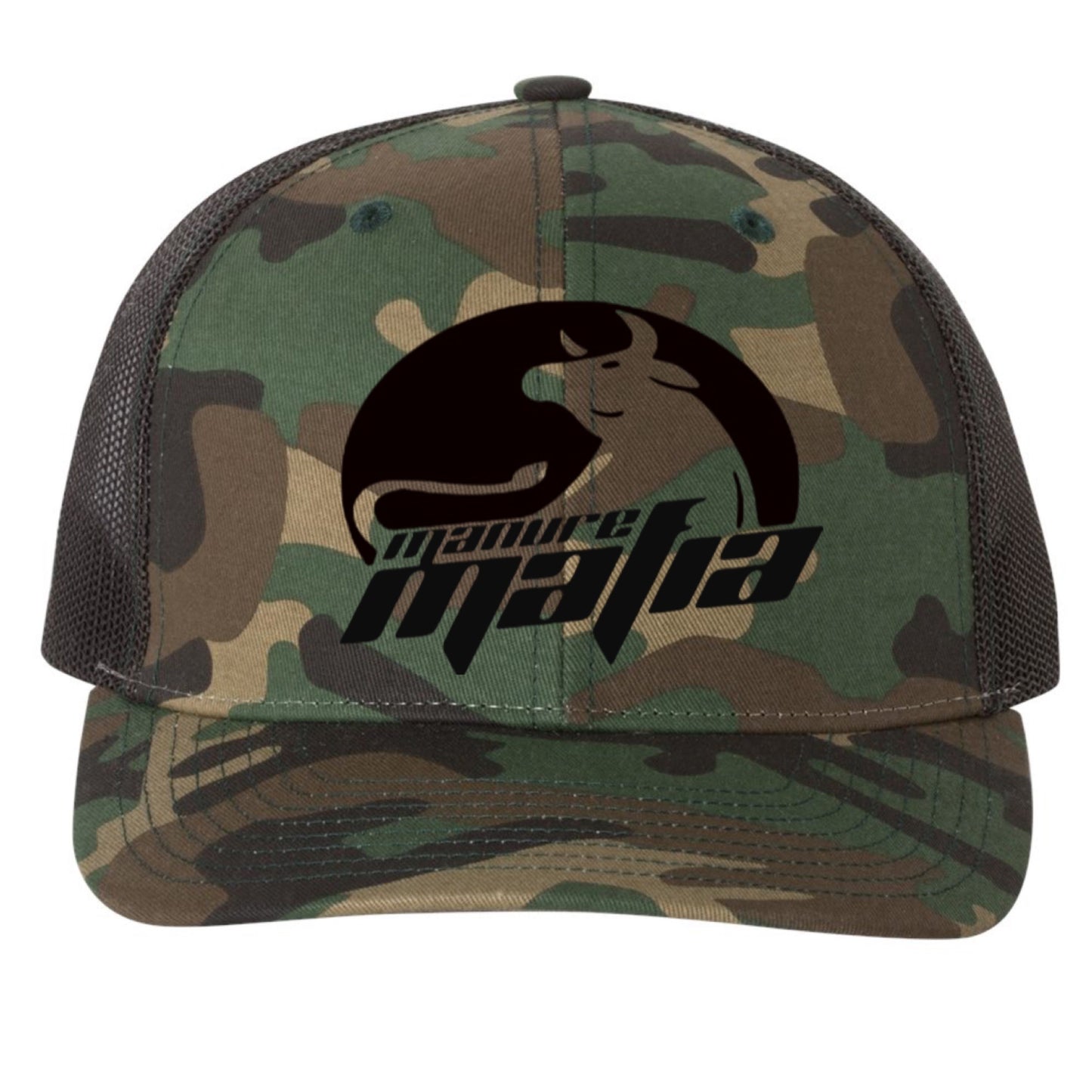 Manure Mafia Center Embroidered Logo Richardson 112 Trucker Hat