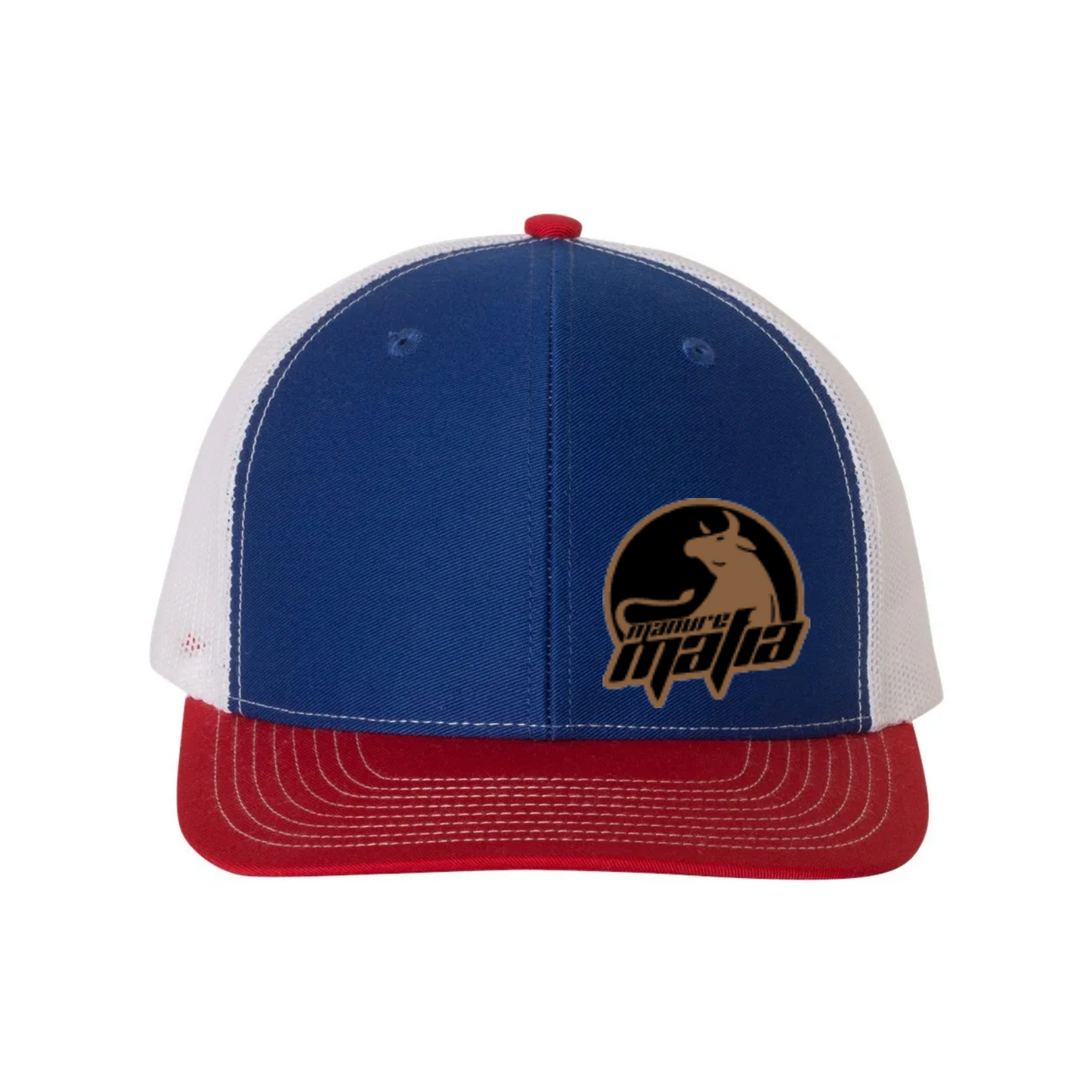 Manure Mafia Leather Patch Logo Richardson 112 Trucker Hat