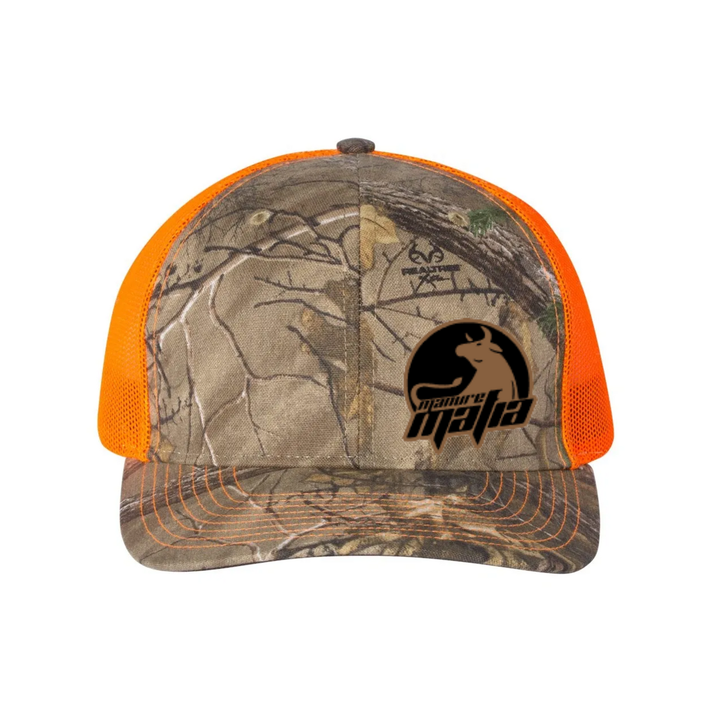 Manure Mafia Leather Patch Logo Richardson 112 Trucker Hat