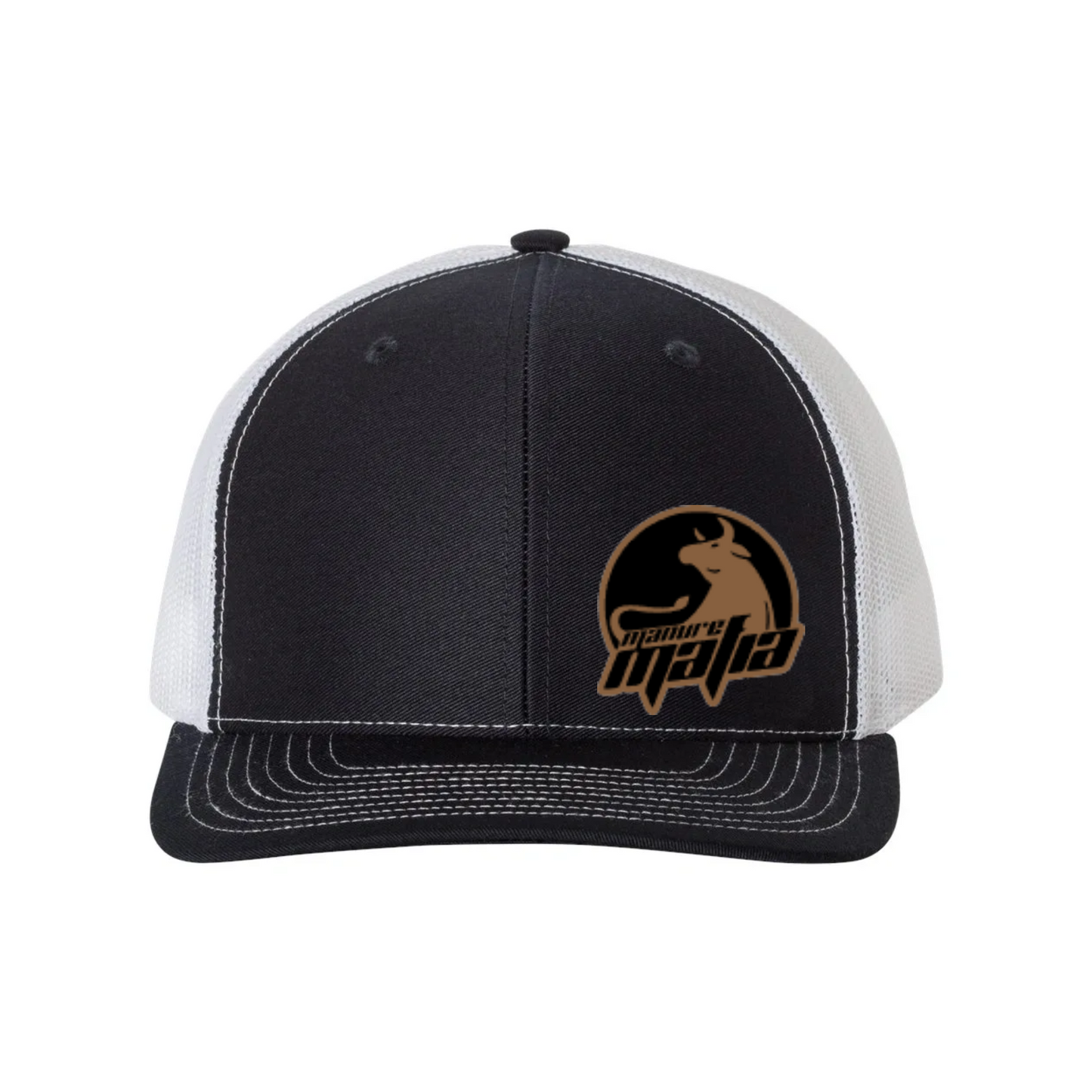 Manure Mafia Leather Patch Logo Richardson 112 Trucker Hat