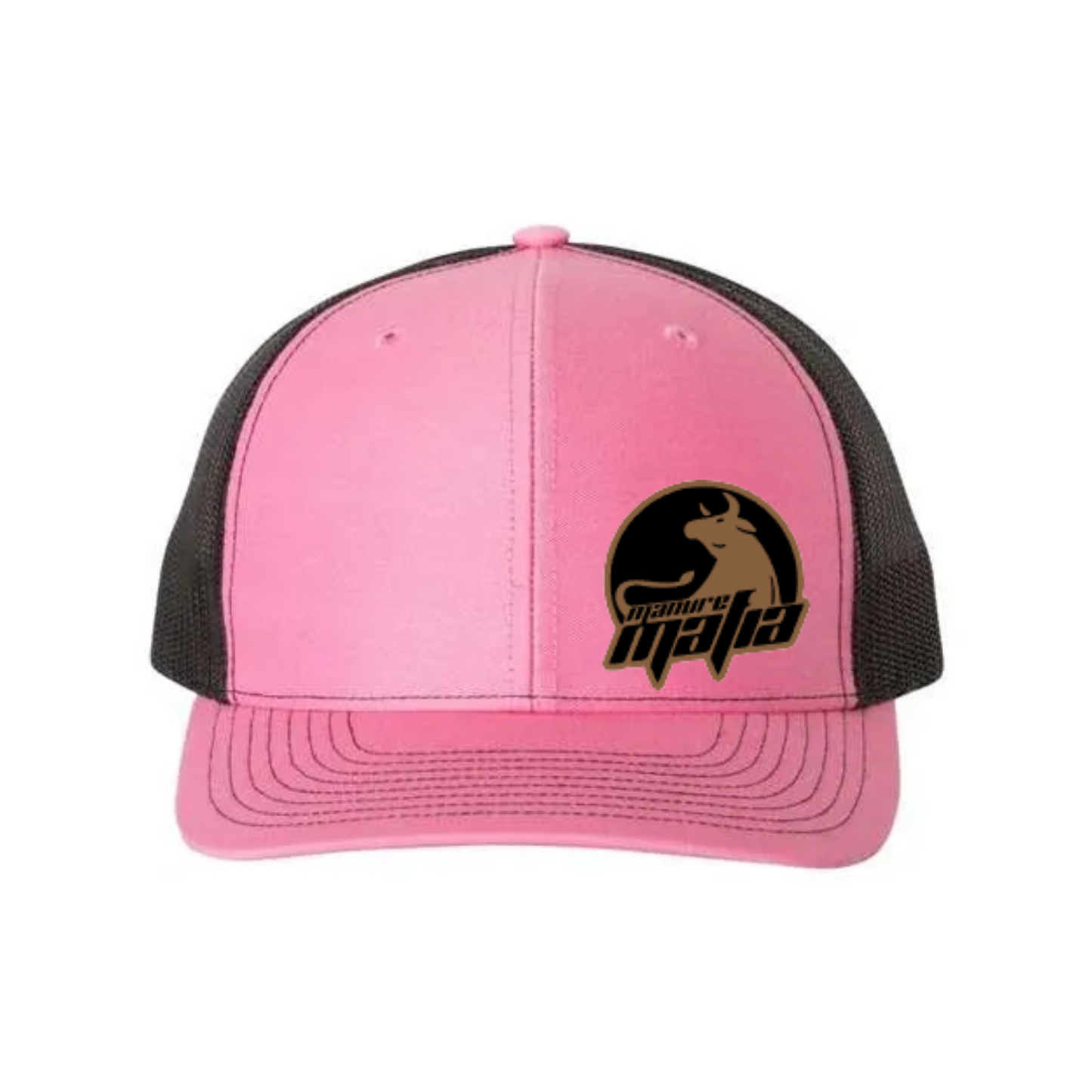 Manure Mafia Leather Patch Logo Richardson 112 Trucker Hat