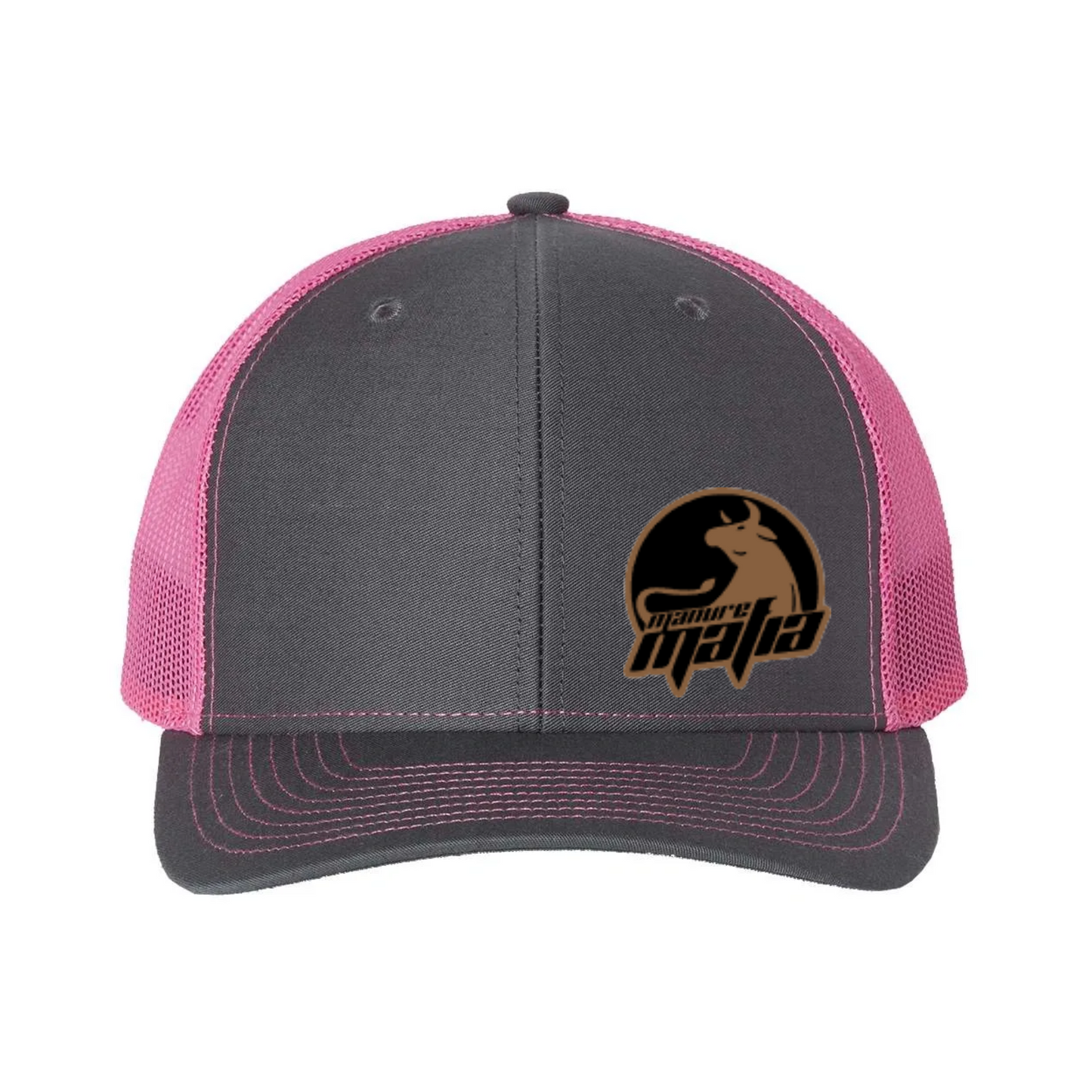 Manure Mafia Leather Patch Logo Richardson 112 Trucker Hat