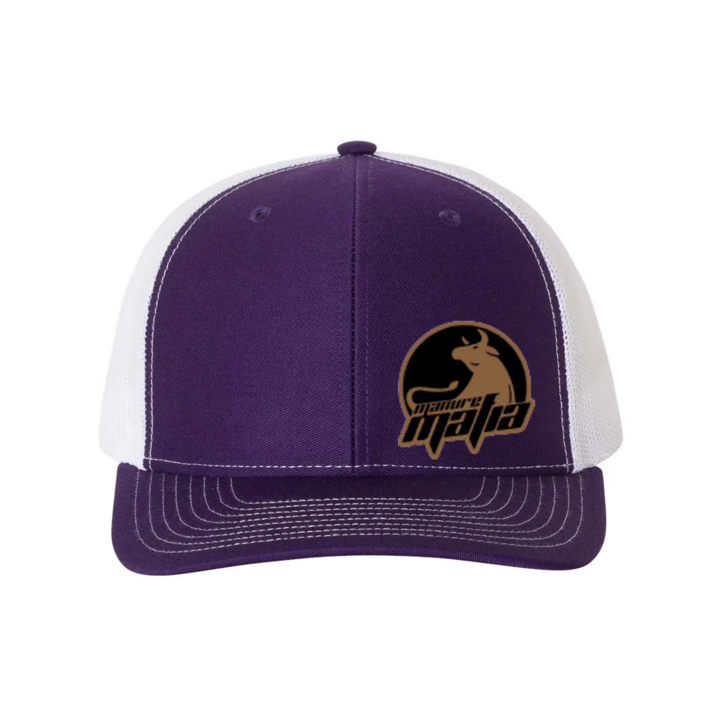 Manure Mafia Leather Patch Logo Richardson 112 Trucker Hat