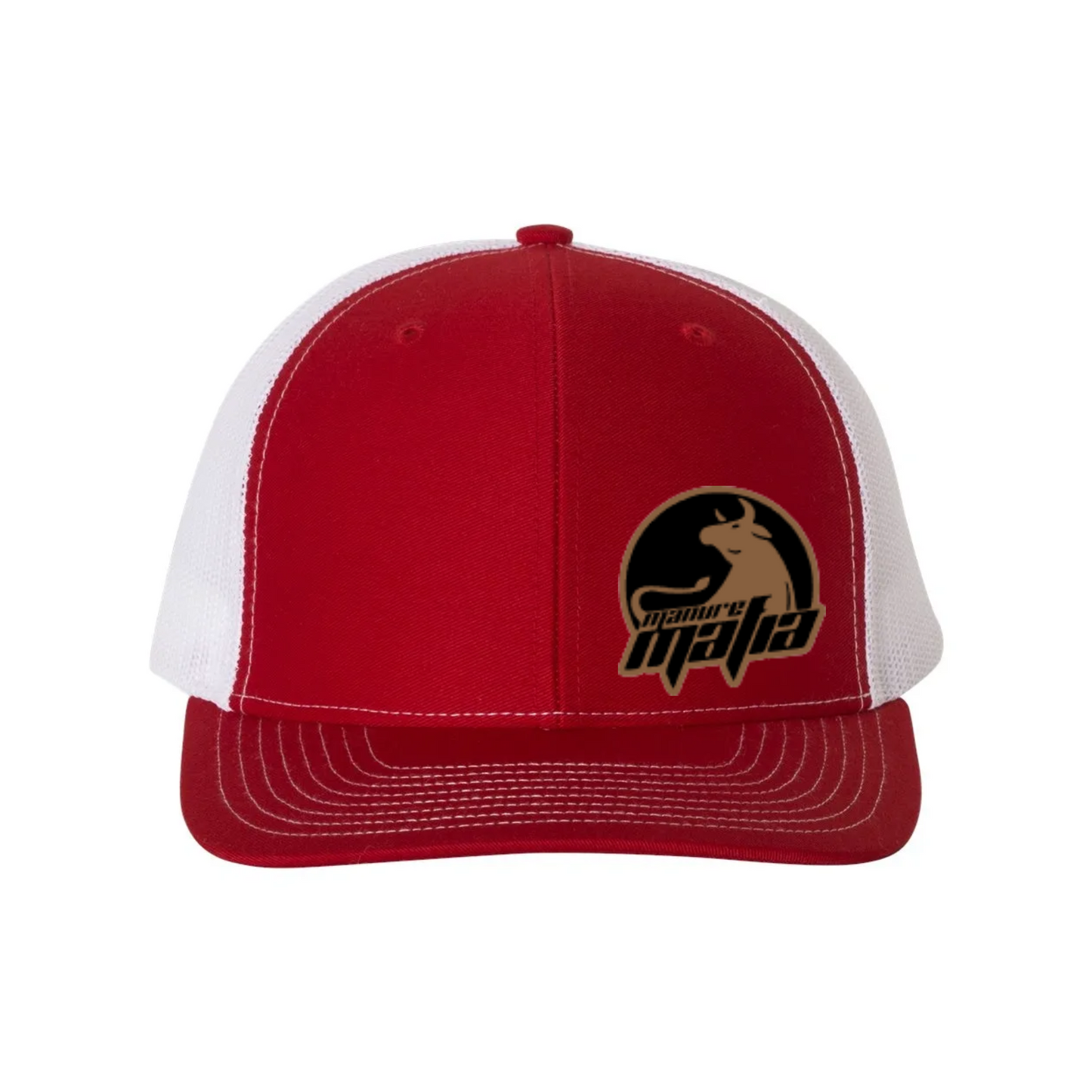 Manure Mafia Leather Patch Logo Richardson 112 Trucker Hat