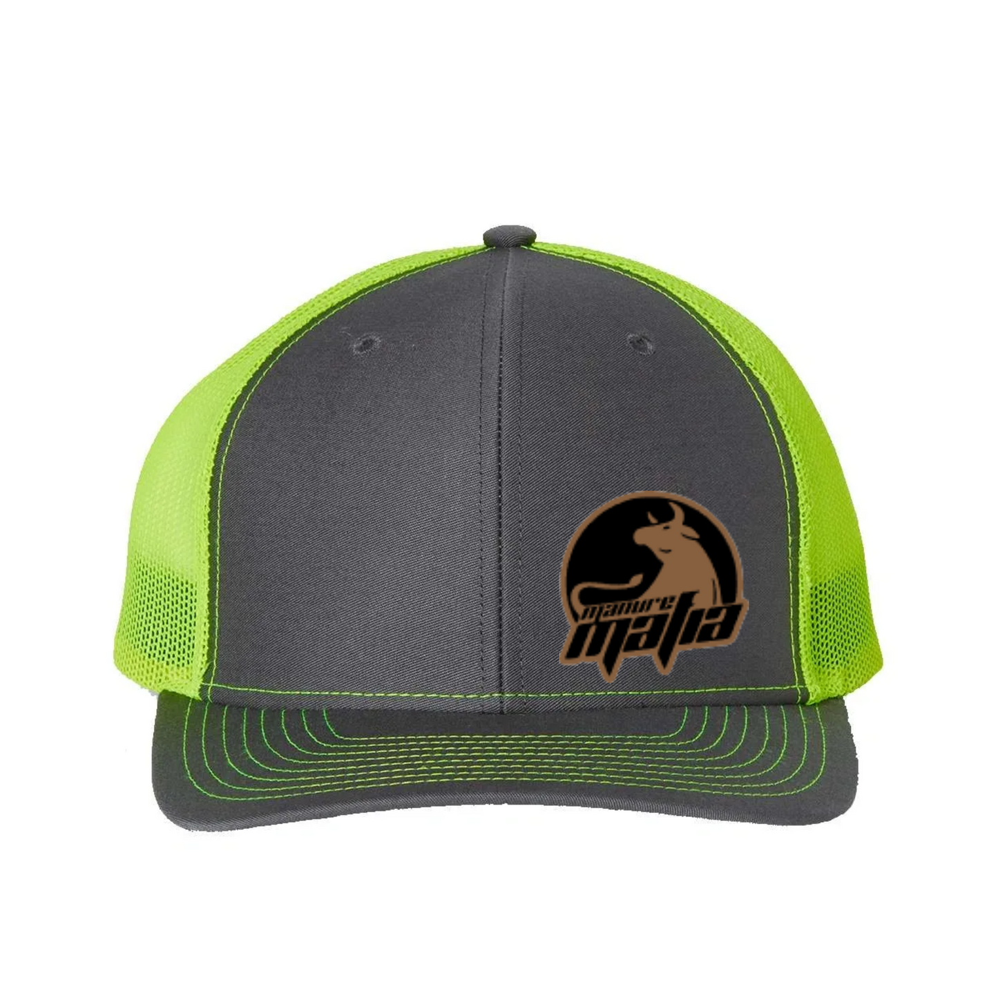 Manure Mafia Leather Patch Logo Richardson 112 Trucker Hat
