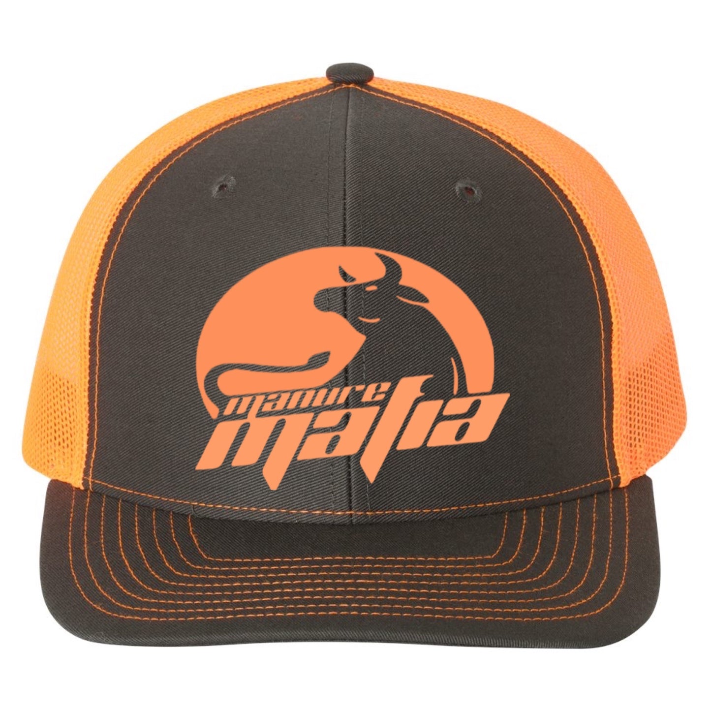 Manure Mafia Center Embroidered Logo Richardson 112 Trucker Hat